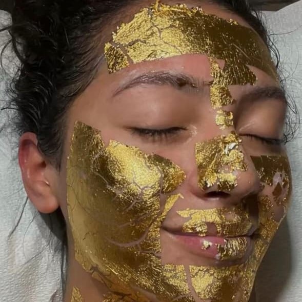 Facial Antiage con polvo de oro de 24K para rejuvenecimiento facial